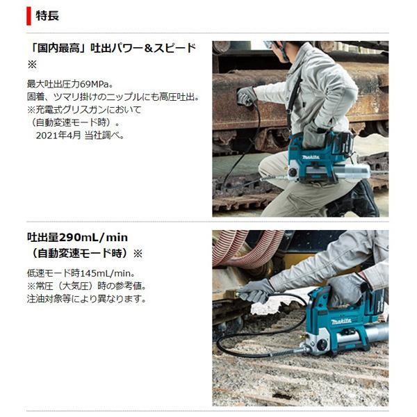 マキタ makita 18V充電式グリスガン GP180DRG バッテリBL1860B 充電器DC18RF ケース付の画像