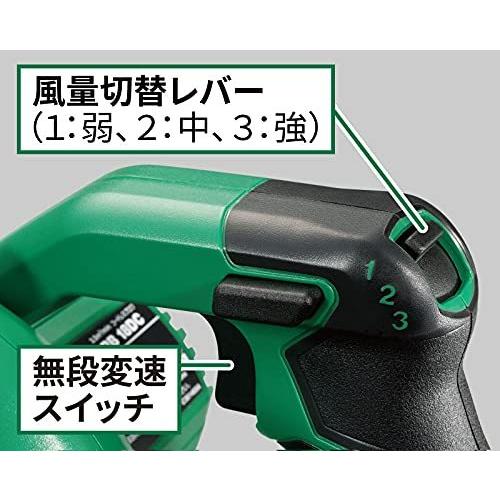 HiKOKI(ハイコーキ) 14.4V 18V 兼用 充電式 ブロワ 大風量 低振動 風量3段切替+無段変速スイッチ 【本体のみ】蓄電池・充電器別売 RB18DC(NN)｜4840｜05