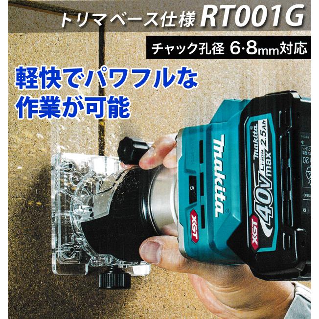 マキタ makita 40Vmax 充電式トリマ RT001GZ 本体のみ : 柴商SHIBASHO 