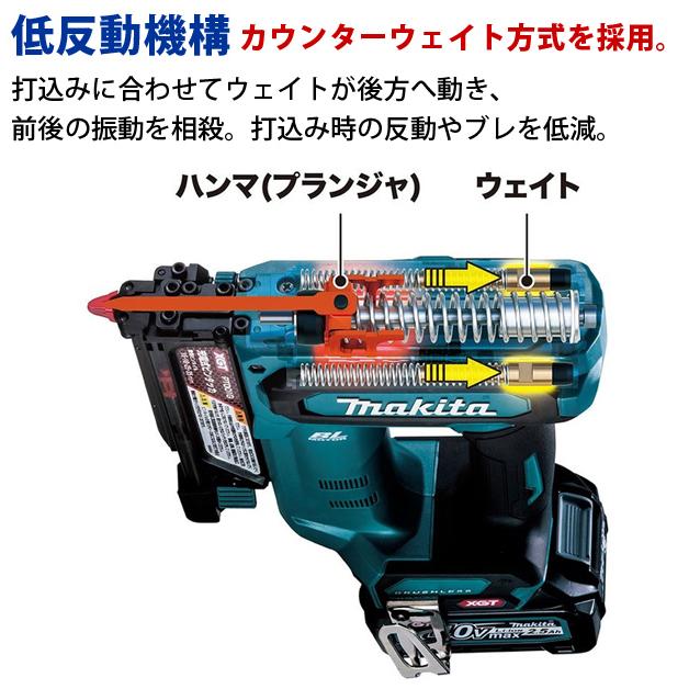 新品 マキタ 充電式ピンタッカ PT001GZK 本体＋ケース 40Vmax使用可能 電動工具 makita 苫小牧西店 マキタ（makita） 40Vmax 充電式ピンタッカ PT001GZK（本体+ケース
