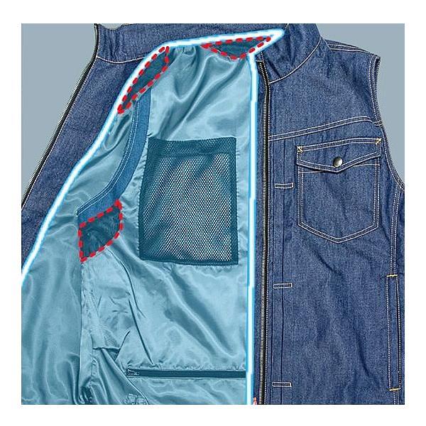 マキタ　ファンベスト　デニム　FV215DZLL ファンユニット　保冷剤セット マキタ ファンベスト デニム FV215DZLL ファンユニット 保冷剤