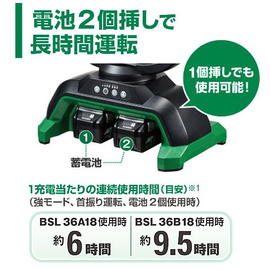 HiKOKI ハイコーキ 18V コードレスファン UF18DA (NN) : 柴商 HiKOKI ハイコーキ 18V コードレスファン UF18DA (NN) : 柴商