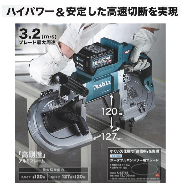 マキタ makita 40Vmaxポータブルバンドソー PB001GRDX BL4025×2 