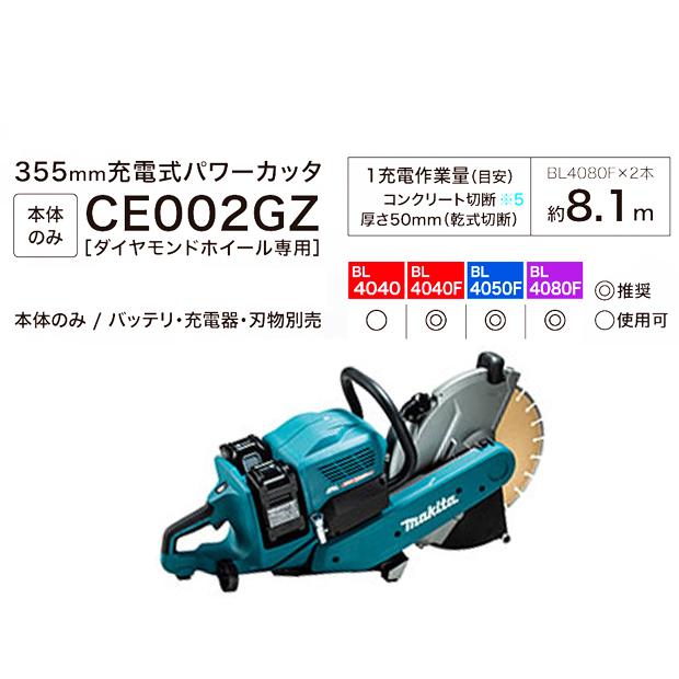 マキタ makita 80Vmax 355mm 充電式 パワーカッタ CE002GZ 本体 マキタ makita 80Vmax 355mm 充電式 パワーカッタ CE002GZ 本体