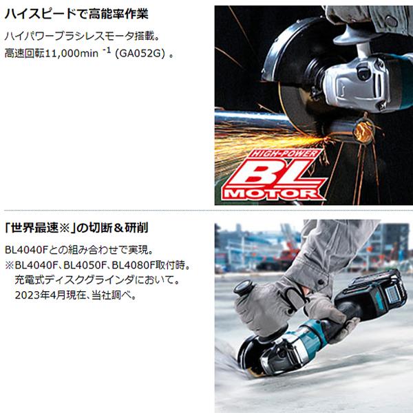 マキタ（makita） makita 40VMAX 100mm 充電式ディスクグラインダ