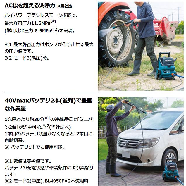 マキタ makita 40Vmax 充電式高圧洗浄機 MHW001GZ : 柴商 マキタ makita 40Vmax 充電式高圧洗浄機 MHW001GZ : 柴商