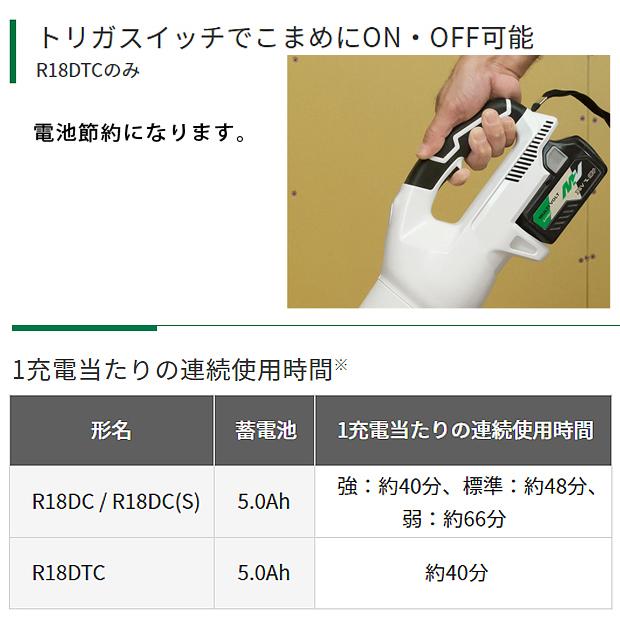 HiKOKI（ハイコーキ） ハイコーキ18V コードレスクリーナ R18DTC (NN