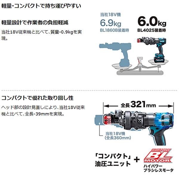 マキタ(makita) 40Vmax充電式鉄筋カッタ SC001GZK【本体のみ・ケース付】｜4840｜05