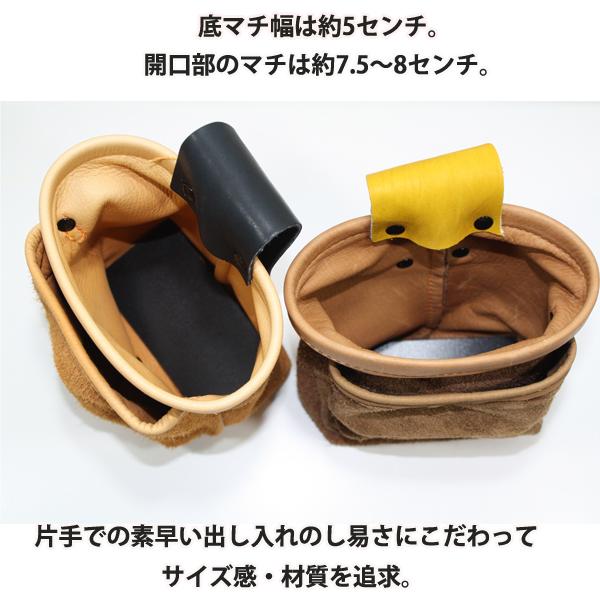 TOOL-LAB. ベロア革 ビス袋 S キャメル : 柴商SHIBASHOプライム店
