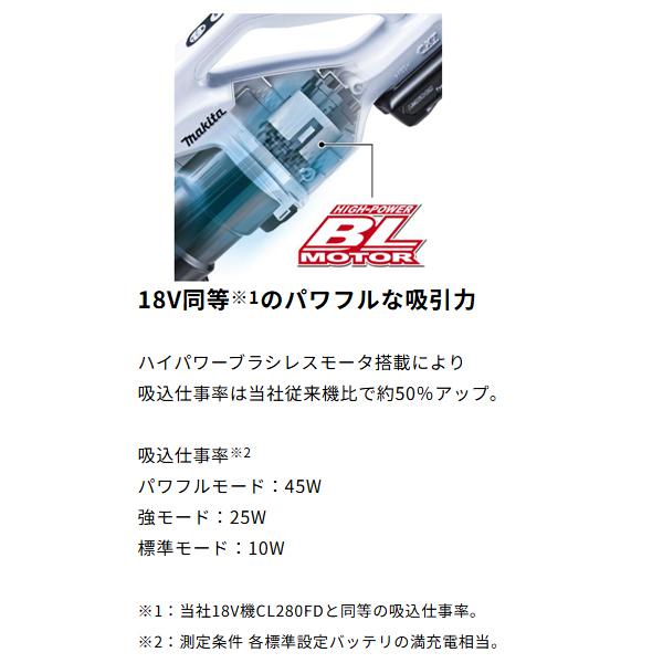 マキタ（makita） makita 10.8V 5.0Ah充電式クリーナ CL200FDSTW