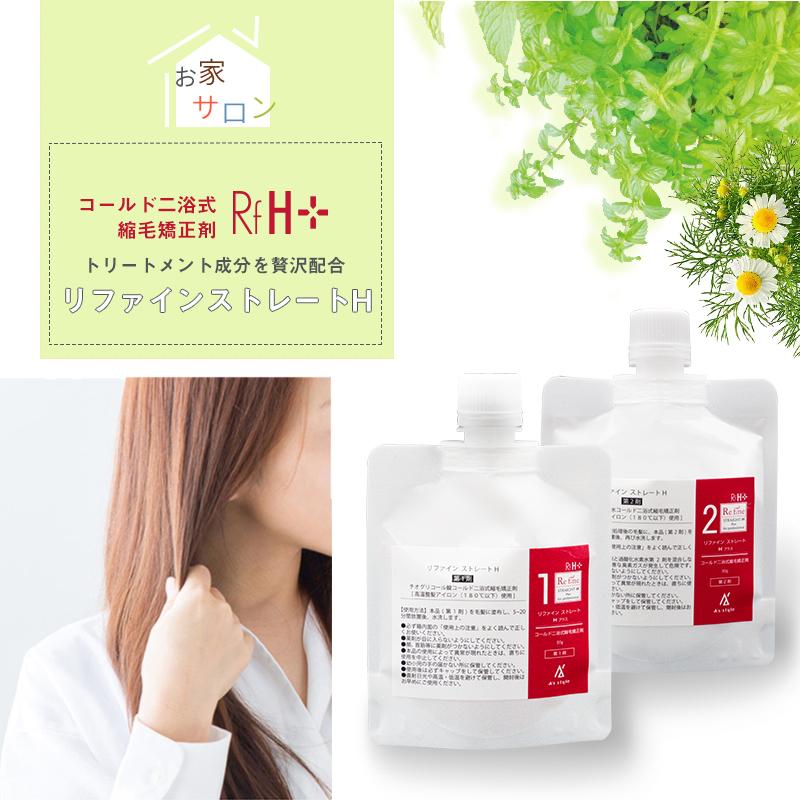 期間限定の激安セール 縮毛矯正剤 くせ毛 リファイン ストレートhプラス 1剤 2剤 各80g 1セット ベリーショート メール便 代引不可 Aynaelda Com