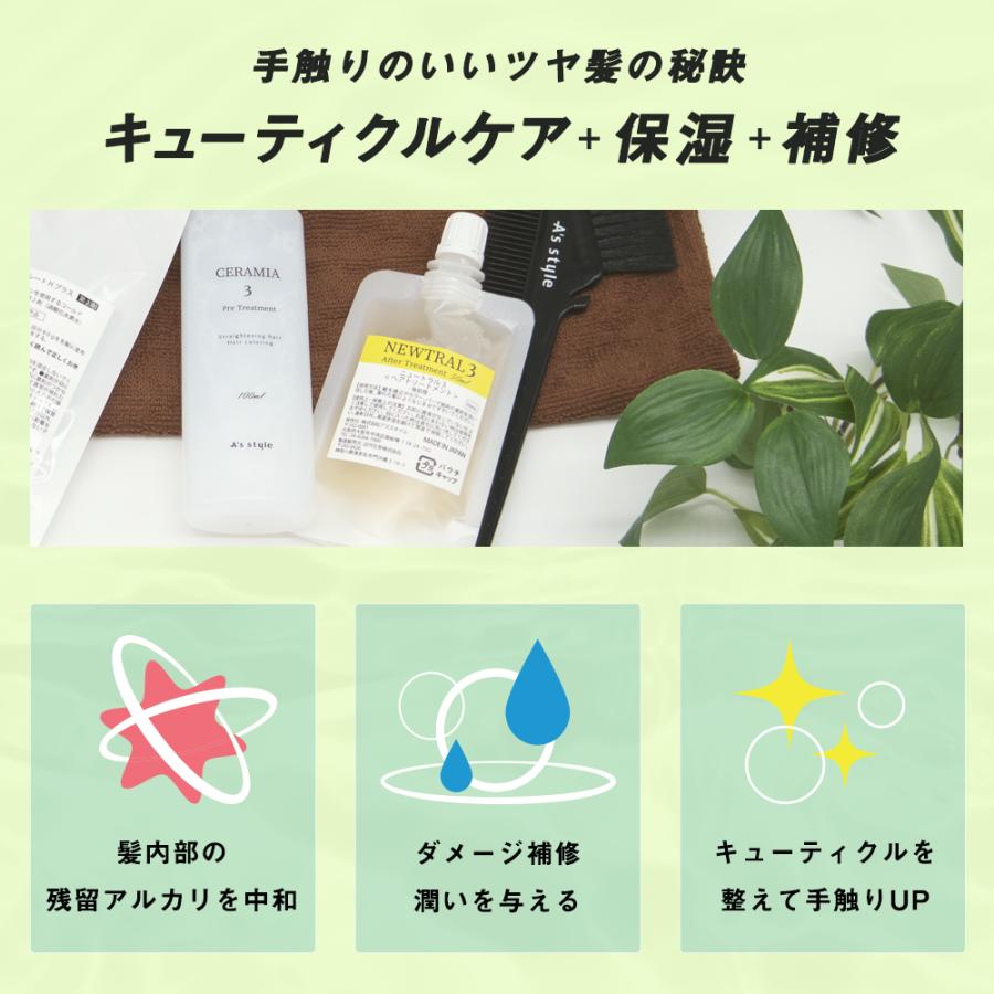 前後処理剤 セット 前処理剤 CERAMIA3 セラミア3 100mL 後処理剤