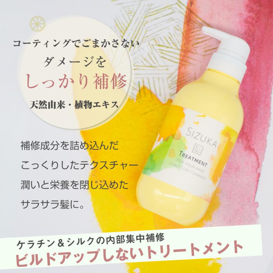 シャンプー トリートメント くせ毛 お試し トライアル パウチ SIZUKA