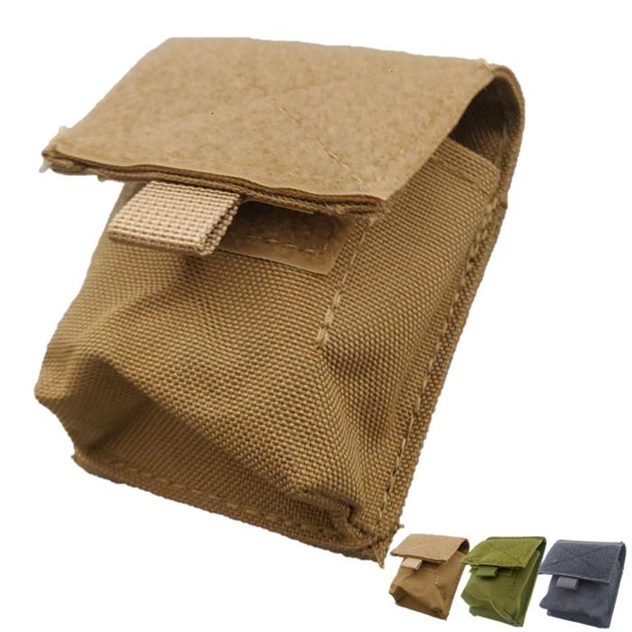 タバコケース スクエアポーチ 10×7.5×4 ミリタリー ナイロン カーキ