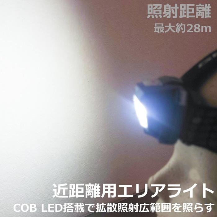 ジェントス ヘッドライト COMBREAKER 電池式 生活防水 400lm GENTOS CB-443D｜49shop｜03