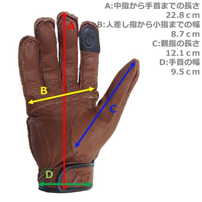 PUNCHING JOKER バイクグローブ Sサイズ グリーン IDEAL 山城 IDEAL PUNCHING JOKER バイクグローブ S 春夏用 牛革