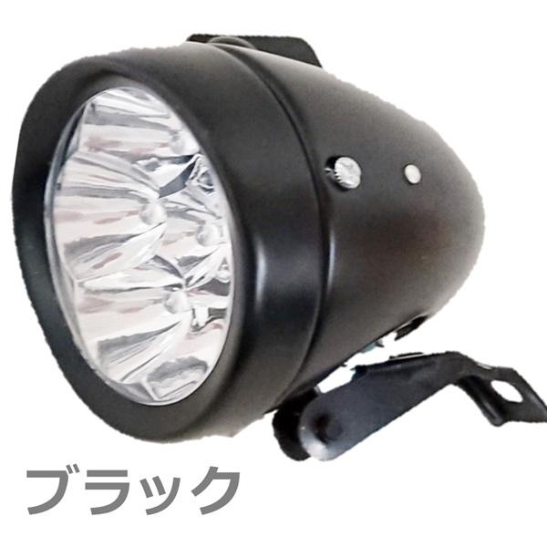 バイクライト 自転車ヘッドライト 電池式 砲弾型 ブラック バイクライト 自転車ヘッドライト 電池式 砲弾型 ブラック
