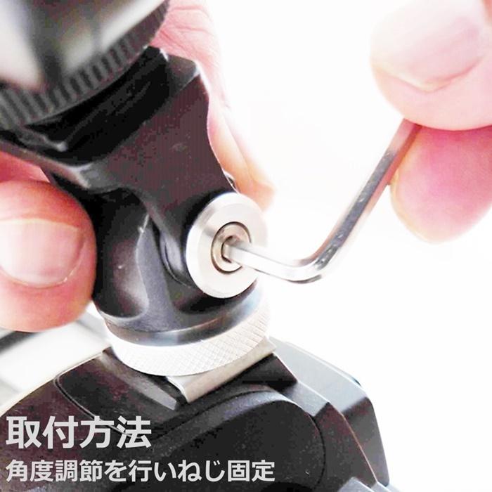 カメラアクセサリーシューマウント チルト雲台 金属製 : しーま商店