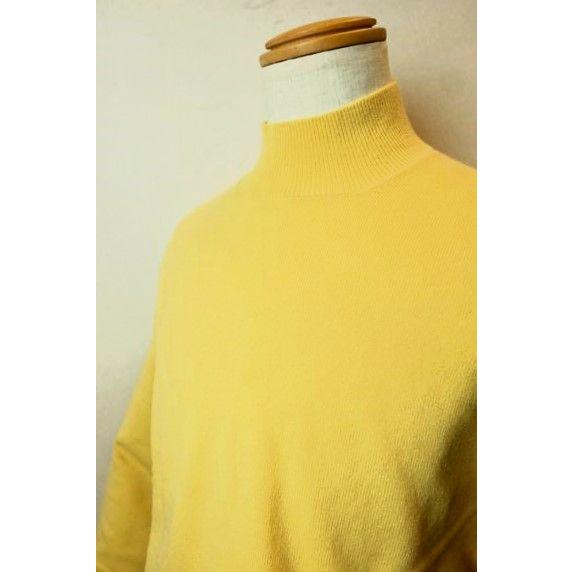 ラウラフェリーチェ Laura Felice 日本製カシミヤ100%ハイネックセーター イエロー １２ゲージ 秋冬パターンオーダー承り品 ニット メンズウェアの画像