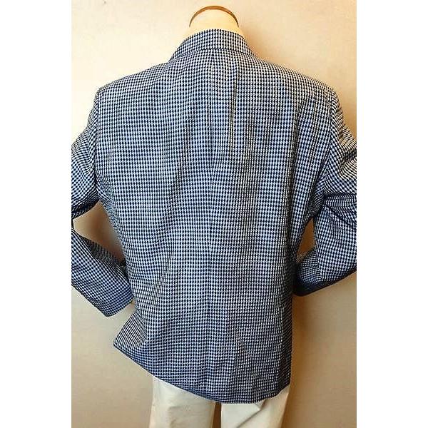 セール５０％ＯＦＦ アンジェロ ANGELO ジャケット ブルー 春夏アウトレット現品限り品 シルク100% メンズウェアの画像