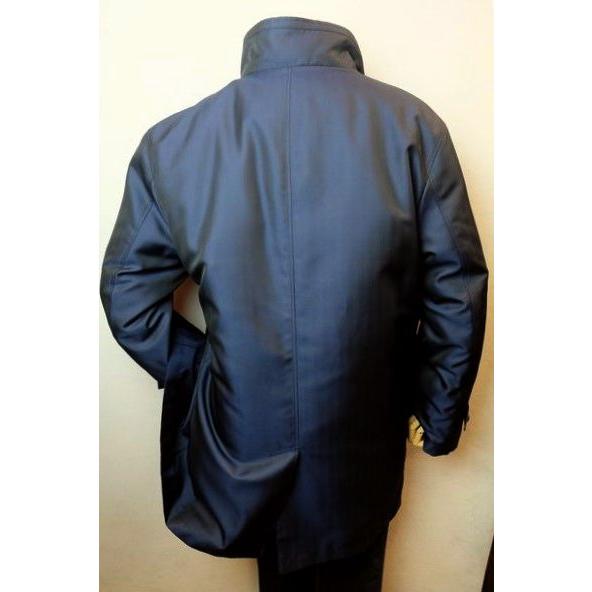 セール３５％ＯＦＦ シッスル THISTLE 創作屋 コート ネイビー 日本製 秋冬新作 ダウンライナー付き 中綿コート ダウンジャケット メンズウェアの画像