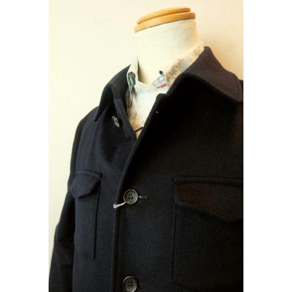 セール３５％ＯＦＦ シッスル THISTLE 創作屋 カシミヤ100%ジャケット ネイビー 日本製 秋冬新作 カバーオールジャケット メンズウェアの画像