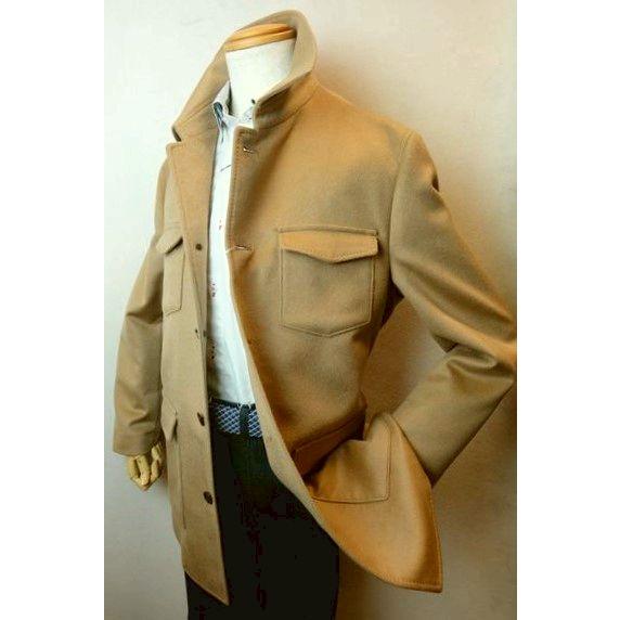 セール３５％ＯＦＦ シッスル THISTLE 創作屋 カシミヤ100%ジャケット キャメル 日本製 秋冬新作 カバーオールジャケット メンズウェアの画像