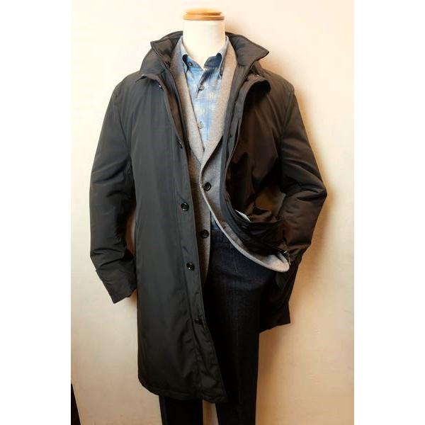 セール３５％ＯＦＦ シッスル THISTLE 創作屋 中綿コート ブラック 日本製 秋冬新作 リモンタ社 メンズウェアの画像