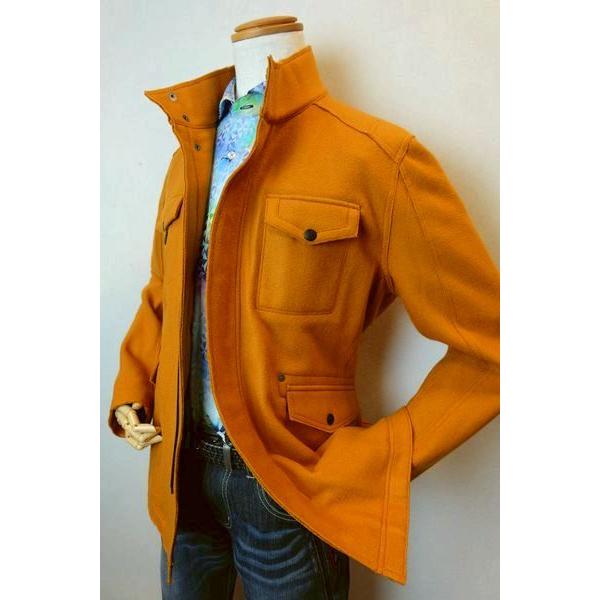 セール５０％ＯＦＦ ビビコ BBCO カバーオールジャケット オレンジ 秋冬アウトレット現品限り品 ブルゾン メンズウェア