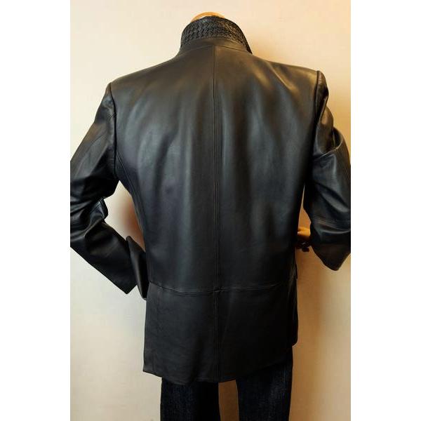 セール66％OFF バラシ barassi レザージャケット グレー 秋冬 