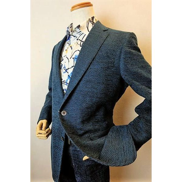セール３５％ＯＦＦ ロンナー LONNER ジャケット ブルーグリーン 秋冬アウトレット現品限り品 メンズウェアの画像