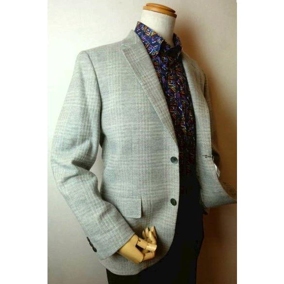 セール３５％ＯＦＦ アンジェロ ANGELO ジャケット グレー 秋冬アウトレット現品限り品 カシミヤ100% 日本製 メンズウェアの画像