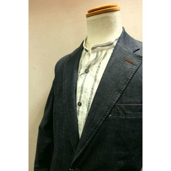シッスル THISTLE 創作屋 デニムジャケット ブルー 春夏新作 日本製 ストレッチデニム メンズウェアの画像