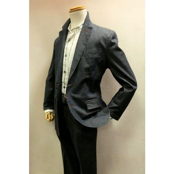 シッスル THISTLE 創作屋 デニムジャケット ブルー 春夏新作 日本製 ストレッチデニム メンズウェアの画像