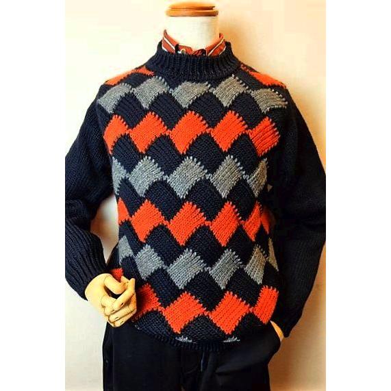 セール30％OFF BOB ボブ セーター ネイビー 秋冬新作 イタリア製 