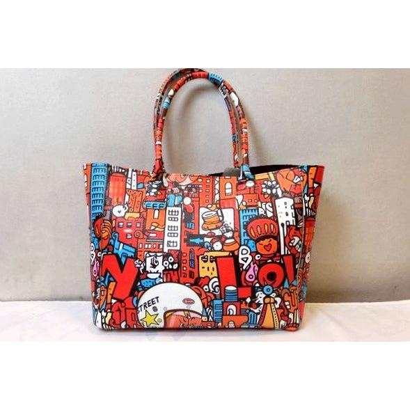 ALBERTO BONI アルベルトボニー トートバッグ レッド レザー ALBERTO BONI アルベルトボニー トートバッグ レッド レザー