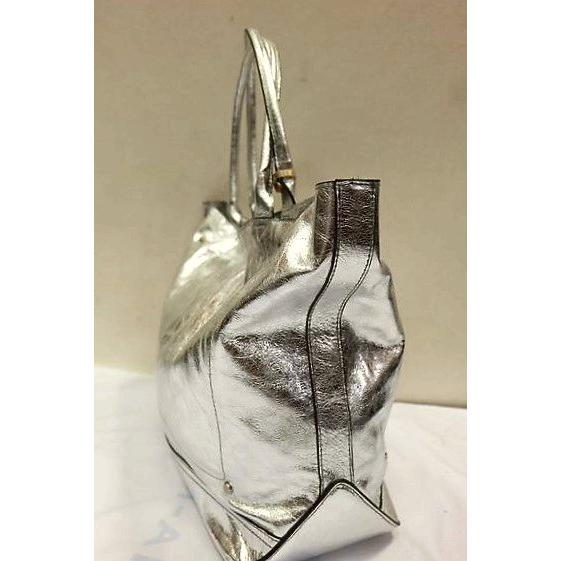 新品 DEL CONTE 牛革シルバー 2wayバッグ