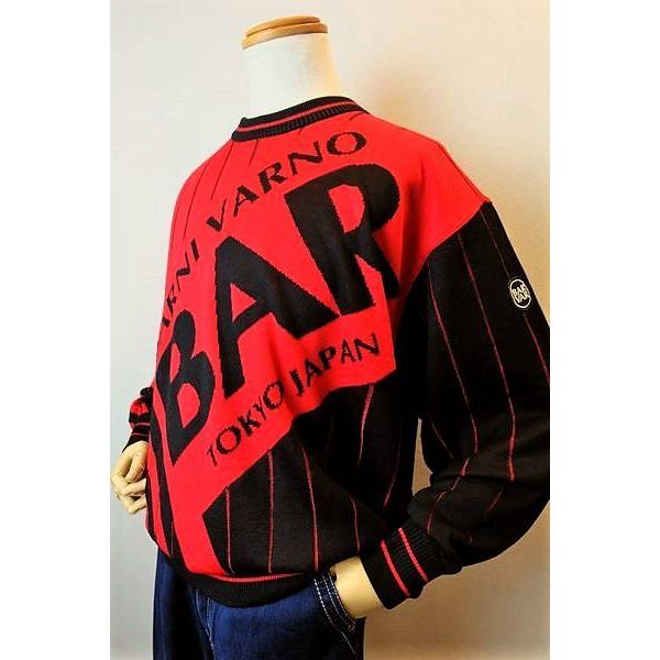 セール３０％ＯＦＦ バーニヴァーノ セーター レッド ＬＬサイズ 秋冬新作 メンズウェア ニット BARNIVARNO 