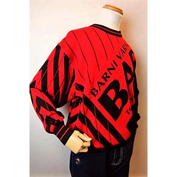 セール３０％ＯＦＦ バーニヴァーノ セーター レッド ＬＬサイズ 秋冬新作 メンズウェア ニット BARNIVARNO 