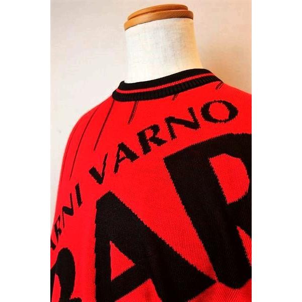 セール３０％ＯＦＦ バーニヴァーノ セーター レッド ＬＬサイズ 秋冬新作 メンズウェア ニット BARNIVARNO 