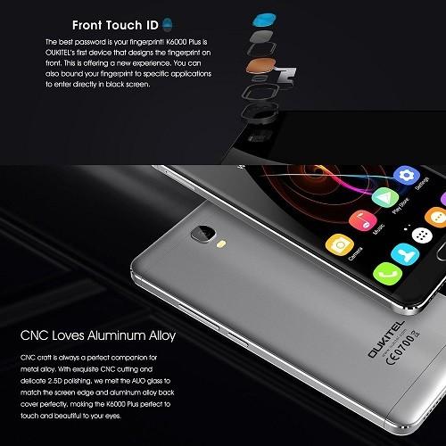 OUKITEL K6000 Plus スマートフォン 6080mAhバッテリー sim