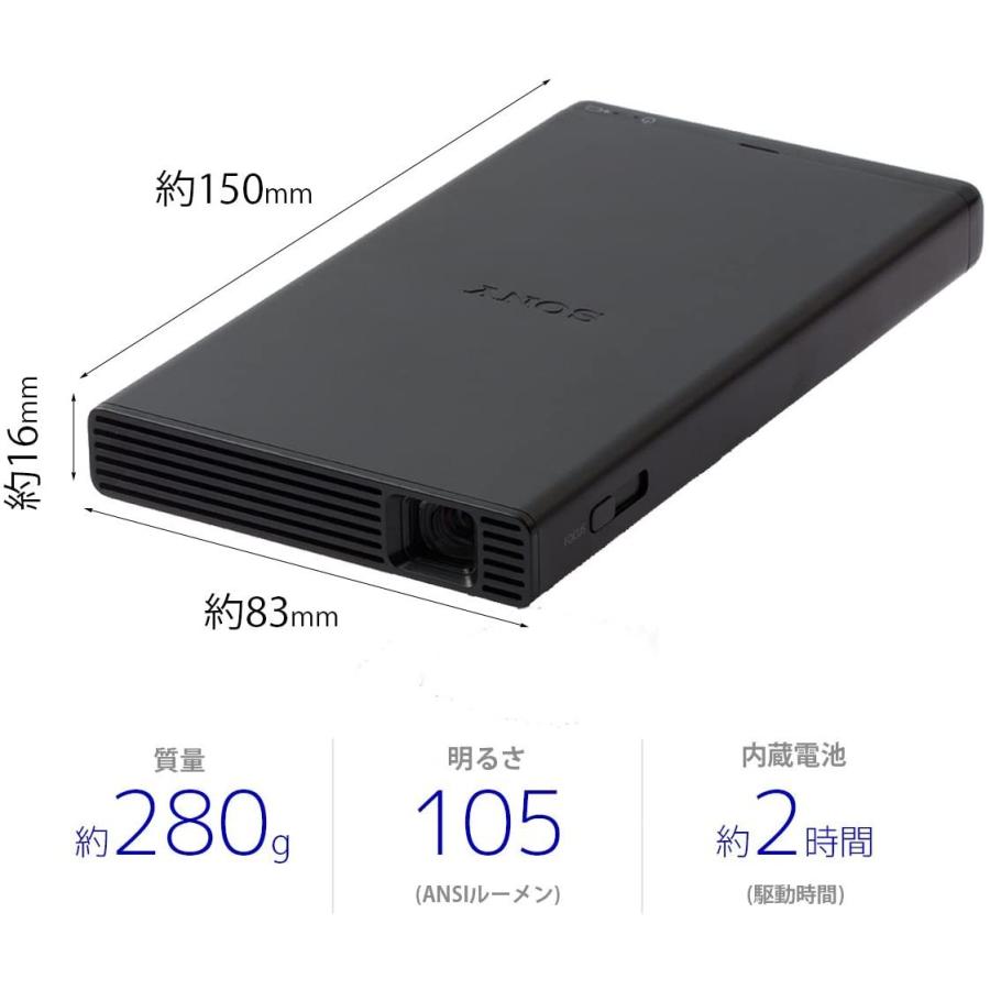 ソニー モバイルプロジェクターMP-CD1:DLP投影方式 LED光源 HDMI