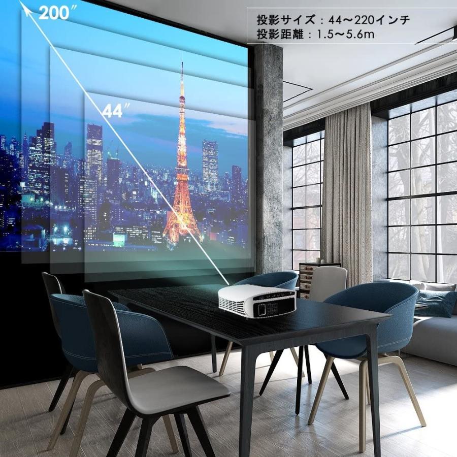 ELEPHAS 2020アップデート版プロジェクター 5000lm LED 1920×1080最大 