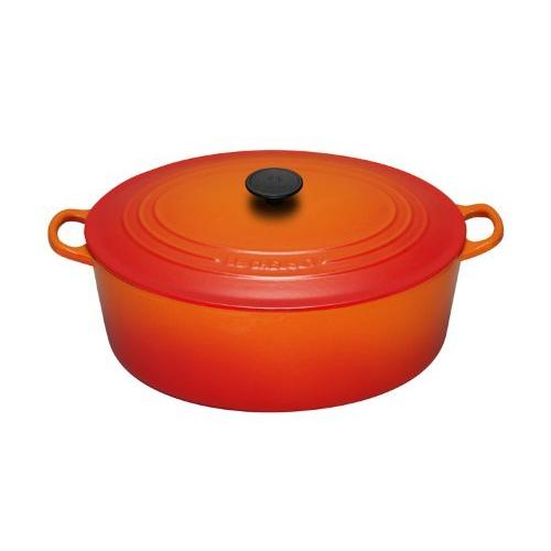 Ob -5）新品未使用 ル・クルーゼ オーバル23cm ココットオーバル 両手