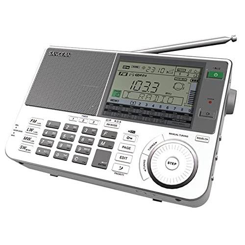 Sangean ATS-909X (白) FM76-108MHz 100VACアダプター 日本語版説明書付属 FM/LW/MW/SW 短波ラジオ