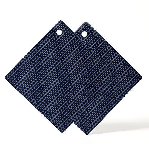 一流の品質 シリコン鍋敷き コースター 断熱パッド 耐熱マット 2枚セット シリコンマット 角型 鍋つかみ 耐熱 シリコン製 滑り止め 洗える おしゃれ キッチン 鍋敷き Www Fcc Com Br