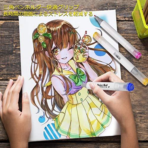 マーカーペン イラストマーカー 水性ペン カラーペン アートマーカー 48色セット 2種類のペン先 速乾 スケッチ 手帳 コミック 塗る絵 描画 カー S 4smile 通販 Yahoo ショッピング