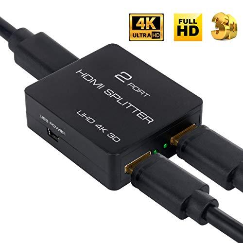 高価値 HDMI スプリッター 1入力2出力 分配器 4K 2K@30Hz 同時 福袋