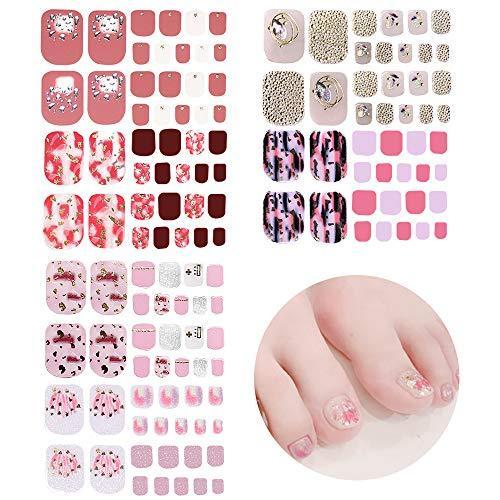 ネイルシール 足用 Lattcure ネイルステッカー 足 可愛い おしゃれな ネイルファイル付き フルカバータイプ ジェルネイルシール 用貼るだけで S 4smile 通販 Yahoo ショッピング