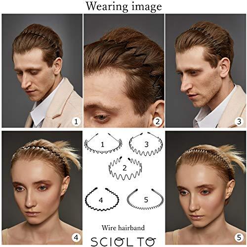 Sciolto カチューシャ ヘアバンド メンズ レディース 髪留め 黒 シンプル おしゃれ ウェーブ 5種類セット S 0629 4smile 通販 Yahoo ショッピング